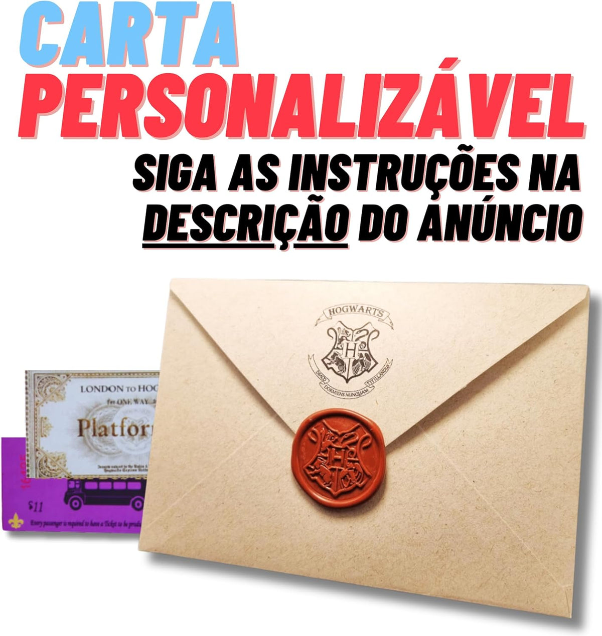 Kit Completo Harry Presente - Maroto, Carta de Aceitação, Chave Gringotes & Colar Vira Tempo Hermione