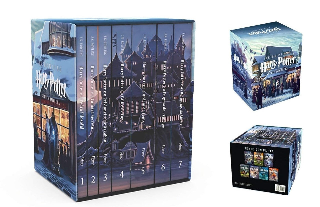 Box Harry Potter Scholastic - castelo (caixa azul): com 02 marcadores